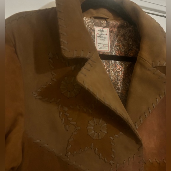 (NWOT) Free People Flowers On The Wall Suede Jacket Size M We The Free - Picture 6 of 15